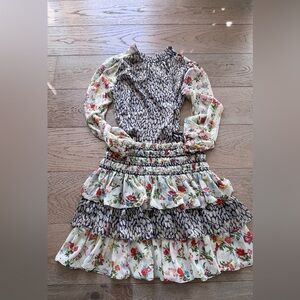 Floral and Patterned Kids Dress
